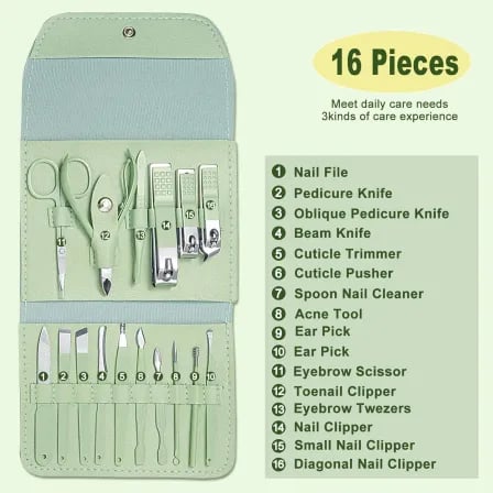 ( ১৬ পিস ) Multifunctional Nail Cutter – ৩