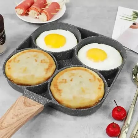 4 Grid Nonstick Frying Pan – ২
