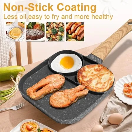 3 Grid Nonstick Frying Pan – ৪