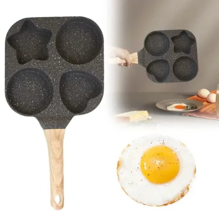 Decorative 4 Grid Nonstick Frying Pan – ৫