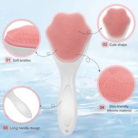 Silicone Face Wash Brush| ত্বকের গভীরে পৌঁছে জমে থাকা ময়লা পরিষ্কার করে – ৩