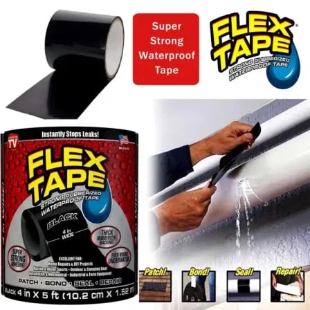 Flex Seal Tape (Black)। পানি লিকেজ সমস্যার ইনস্টান সলিউশন – ৩