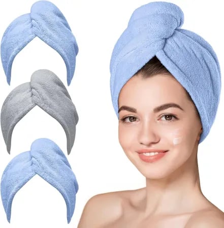 (৩ পিস) Super Quick Hair Towel – ৩