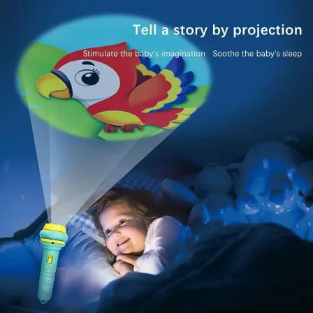 Mini Projector Flashlight Toy | বাচ্চাদের চিন্তাশক্তি, সৃজনশীলতা এবং গল্প বলার দক্ষতা বাড়াতে অসাধারণ সহায়ক – ৩