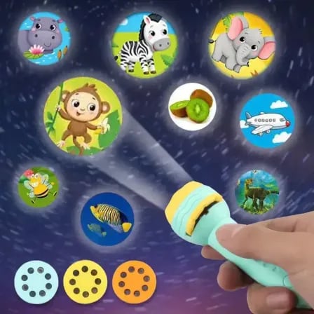 Mini Projector Flashlight Toy | বাচ্চাদের চিন্তাশক্তি, সৃজনশীলতা এবং গল্প বলার দক্ষতা বাড়াতে অসাধারণ সহায়ক – ৫