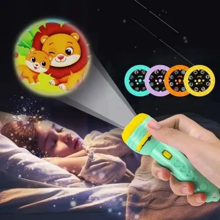 Mini Projector Flashlight Toy | বাচ্চাদের চিন্তাশক্তি, সৃজনশীলতা এবং গল্প বলার দক্ষতা বাড়াতে অসাধারণ সহায়ক – ৪