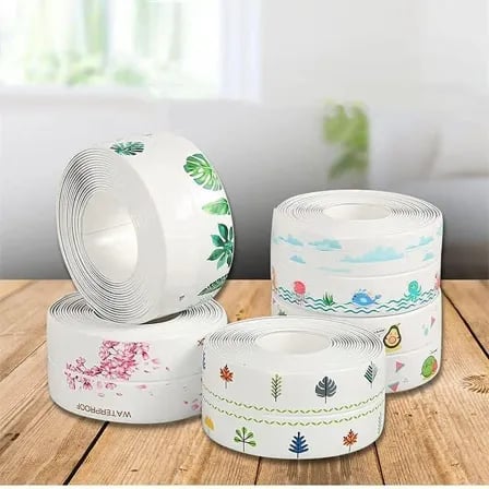 Floral Sealing Tape (1pcs)। রান্নাঘর, সিঙ্ক, টয়লেটকে আকর্ষণীয় করে তুলন – ৫
