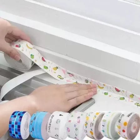 Floral Sealing Tape (1pcs)। রান্নাঘর, সিঙ্ক, টয়লেটকে আকর্ষণীয় করে তুলন – ৩