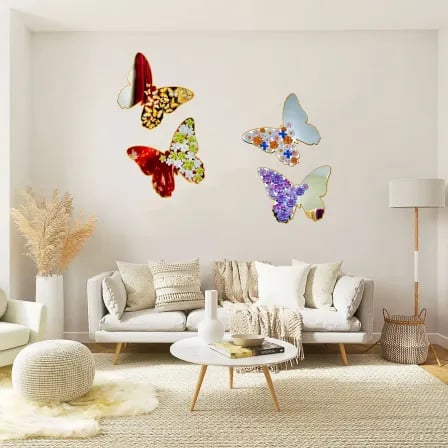 Butterfly Mirror (1pcs)। ঘরকে সাজান প্রজাপতি আর ফুলে – ২