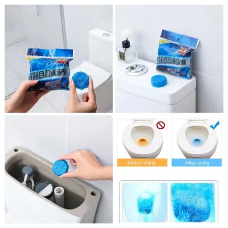 (১০ পিস) Blue Commode Cleaning Tablet। লেবুর ঘ্রাণের সুবাস ছড়ায় – ৩