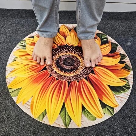 Sunflower 3d Flower Mat। ঘরকে প্রিমিয়াম লুক দিবে (Model-2) – ২