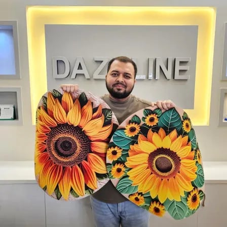Sunflower 3d Flower Mat। ঘরকে প্রিমিয়াম লুক দিবে (Model-1) – ২