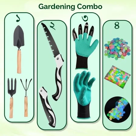 4-in-1 Gardening Tools Combo। ১৩৪০ টাকার প্রোডাক্ট (কম্বো প্যাকেজে মাত্র ৯৯০ টাকায়)