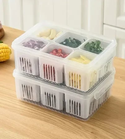 6 grid Refrigerator Storage Box – ৪