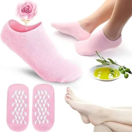 Gel Spa Socks (১ জোড়া)। পায়ের ক্ষতিগ্রস্ত ত্বক রিপেয়ার করে – ২