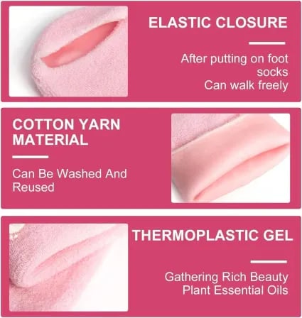 Gel Spa Socks (১ জোড়া)। পায়ের ক্ষতিগ্রস্ত ত্বক রিপেয়ার করে – ৩