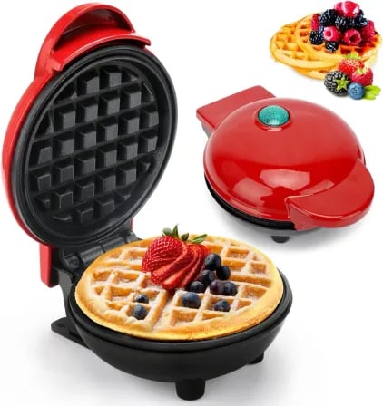 Mini waffle maker। ঘরেই রেস্টুরেন্টের মতো সুস্বাদু ওয়াফেল