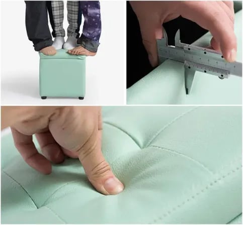 Square Foot Stool (1pcs) যেখানেই রাখবেন, সেখানেই মানাবে – ৫