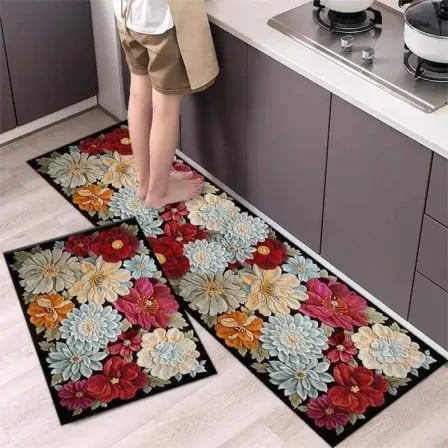 Luxury Kitchen & Floor Mat Combo (Model-3) ঘরকে দিবে রাজকীয় লুক