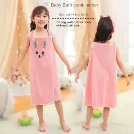 Baby Bath Towel Dress। এক ড্রেসেই টাওয়েল ও আরামের সমাধান! – ৫
