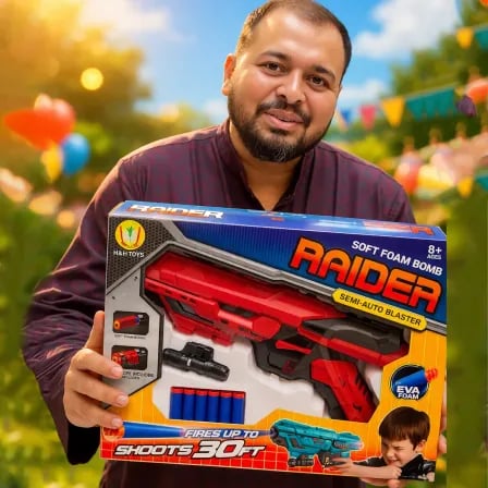 Raider Soft Bullet Toy Gun For Kids | মোবাইল থেকে বের হয়ে আসুক Real Fun! – ৩