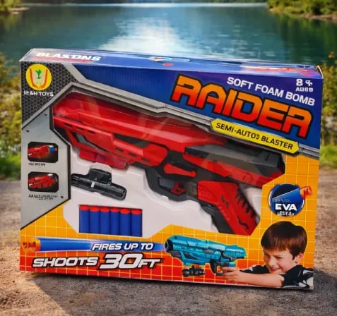 Raider Soft Bullet Toy Gun For Kids | মোবাইল থেকে বের হয়ে আসুক Real Fun! – ২