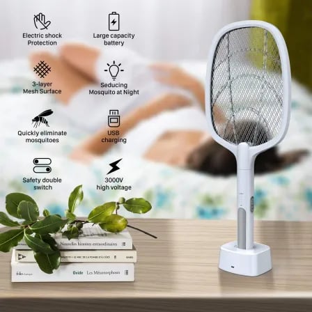 Electric Mosquito Bat। মশা মারতে আর কামান লাগবে না – ২