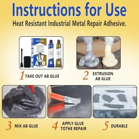 Metal Repair Glue (100gm)। ওয়েল্ডিং ছাড়াই মেটাল কিংবা প্লাস্টিক জোড়া লাগান! – ২