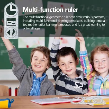 (১ পিস) Multifunctional Geometric Ruler। এক টুলসে হবে সব জেমিটি ও ইঞ্জিনিয়ারিং ড্রাফটিং – ৪
