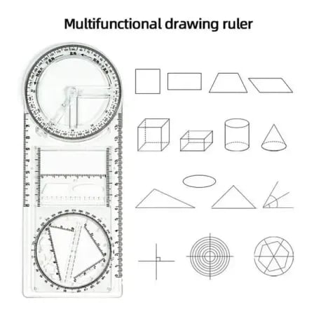 (১ পিস) Multifunctional Geometric Ruler। এক টুলসে হবে সব জেমিটি ও ইঞ্জিনিয়ারিং ড্রাফটিং – ২