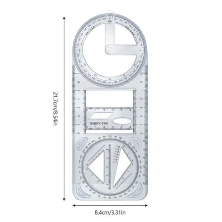 (১ পিস) Multifunctional Geometric Ruler। এক টুলসে হবে সব জেমিটি ও ইঞ্জিনিয়ারিং ড্রাফটিং – ৫