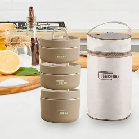 (৩ বাটি) Thermal Lunch Box। ঠান্ডা খাবার আর খেতে হবে না – ৫