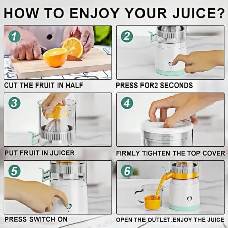 Rechargeable Citrus Juicer। ফল থেকে সরাসরি গ্লাসে – ৩