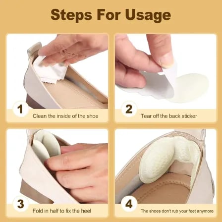 ৮ পিস | Heel Pads | নতুন জুতায় ফোস্কার সলিউশন – ৪