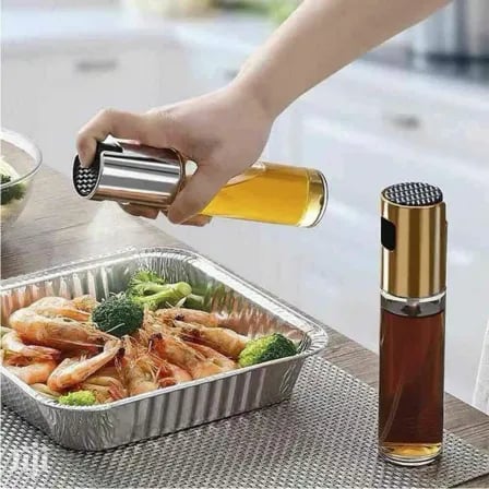 Oil Sprayer Stainless Steel Spray Bottle Pump Oil Pot 100ml – ৪