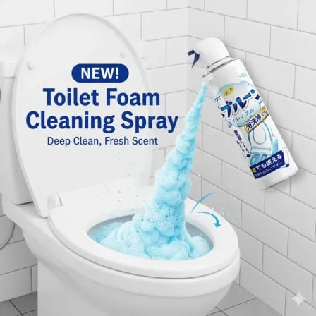 Toilet Foam Cleaner। টয়লেটের ময়লা, হলুদ দাগ ও দুর্গন্ধ দূর হবে – ৩