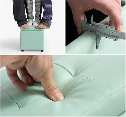 Square Foot Stool (1pcs)- Model-13 যেখানেই রাখবেন, সেখানেই মানাবে – ৫