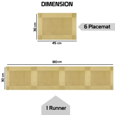 (7pcs) Luxury Dining Table Mats (Model-5)। ডাইনিং টেবিলে আনুন বিলাসিতার ছোঁয়া – ৫