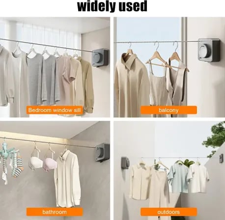 Retractable Cloth-line Rope। বাসা থাকবে সবসময় পরিপাটি ও গোছানো – ৪