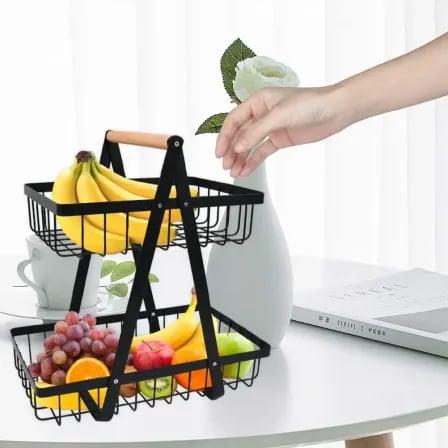 (2Layer) Kitchen Storage Rack। ফল-সবজি রাখুন সুন্দর, রান্নাঘর রাখুন গোছানো! – ৫