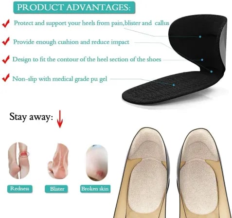(৪পিস) Big Heel Pad। ফোসকামুক্ত পা, ব্যথামুক্ত হাঁটা – ৩