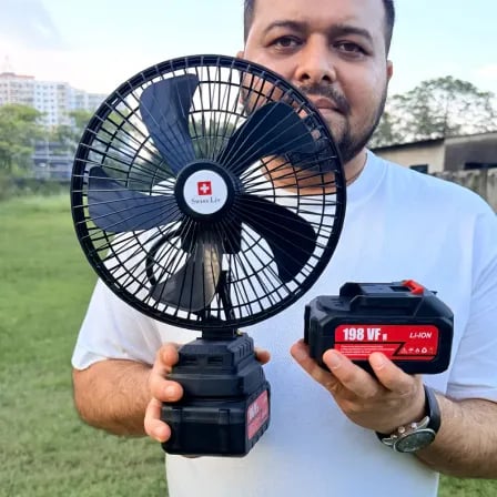 Swiss Liv Rechargeable 30,000mAh Turbo Fan | Double Lithium Battery – ২