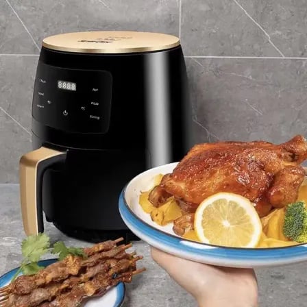 Swiss liv 6L air fryer। কম তেলে, বাতাসে স্বাস্থ্যকর রান্না! – ৩