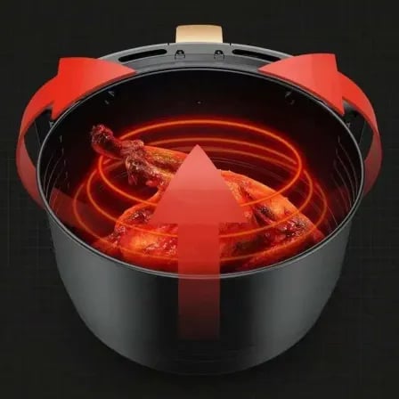Swiss liv 6L air fryer। কম তেলে, বাতাসে স্বাস্থ্যকর রান্না! – ৪