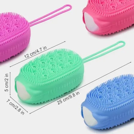 Silicone Exfoliating Bath Brush | Rubbing Massage Bath Brush – ৩